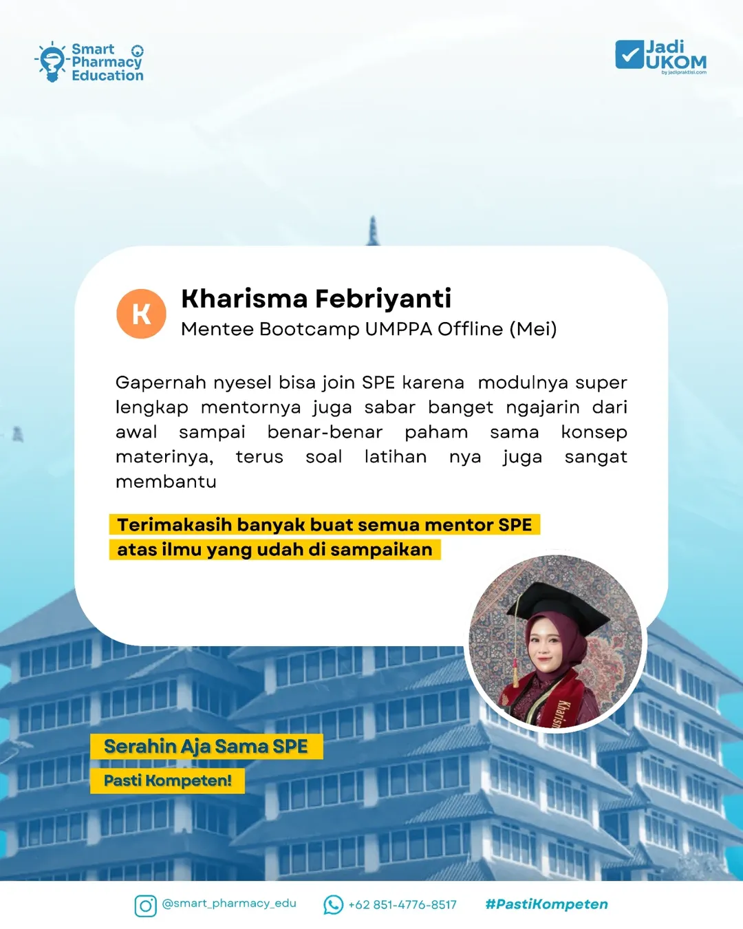 Congrats Kharisma dan Putri!!! 🥳🥳🙌Keren banget bisa lolos UI sama Unpad 🤭Terimakasihh yaa s (1)