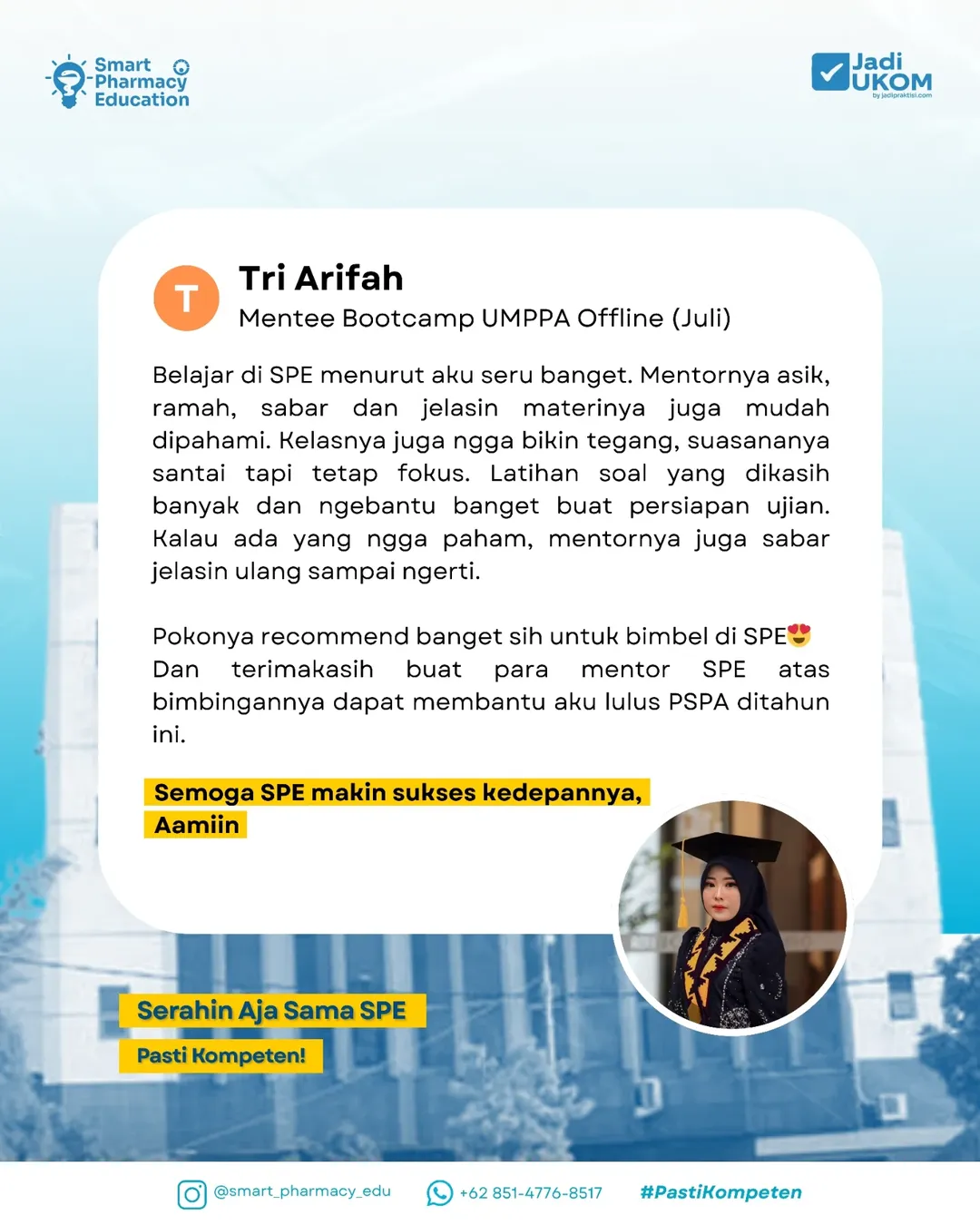 Congratulation juga untuk STFI gang 🥳🙌🙌Selamat menempuh perkuliahan di PSPA yahhSukses terus (3)