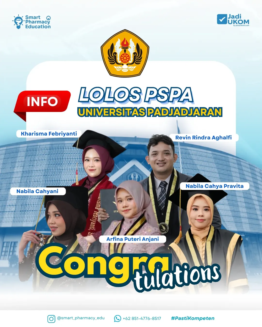 Congratulation untuk mentee SPE yang lolos UNPAD 🥳🤗Semoga lancar yaa kuliahnyaa, terimakasih