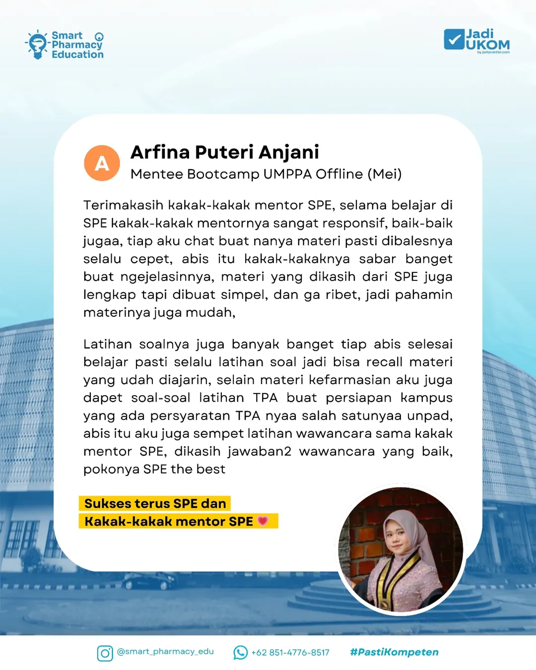 Congratulation untuk mentee SPE yang lolos UNPAD 🥳🤗Semoga lancar yaa kuliahnyaa, terimakasih (2)